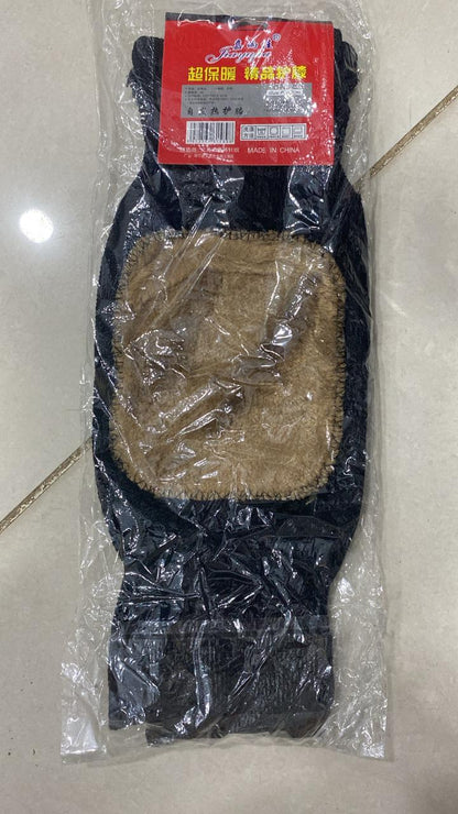 1 Pair Unisex Women Men’s Cashmere Wool Knee Brace Pads | Winter Warm Thermal Knee Warmers Velvet Knee Protector (Random Color)